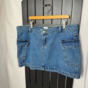 Princess Polly Light Blue Denim Skirt